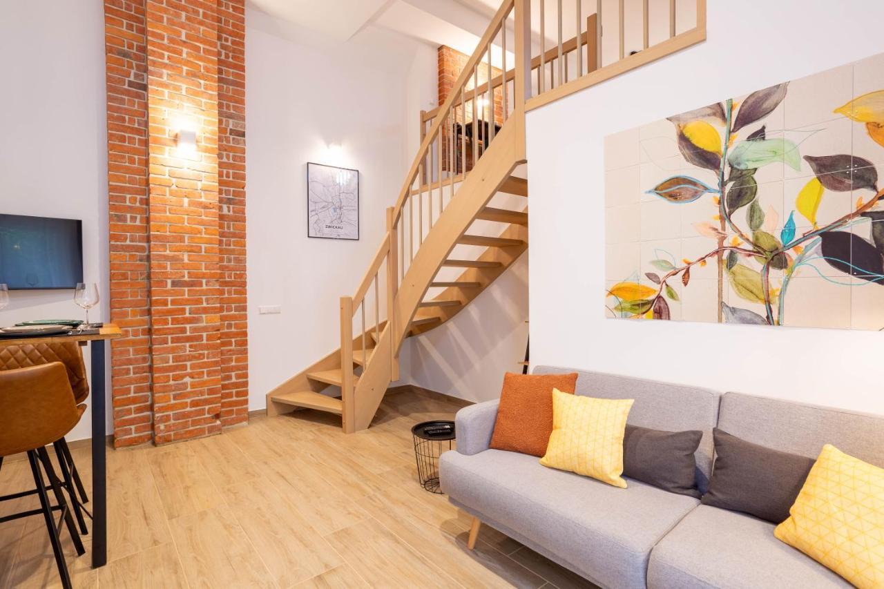 Soulscape Apartments Loft Zwickau Citycenter Mit Tg-Stellplatz, Magenta-Tv Und Klima Extérieur photo